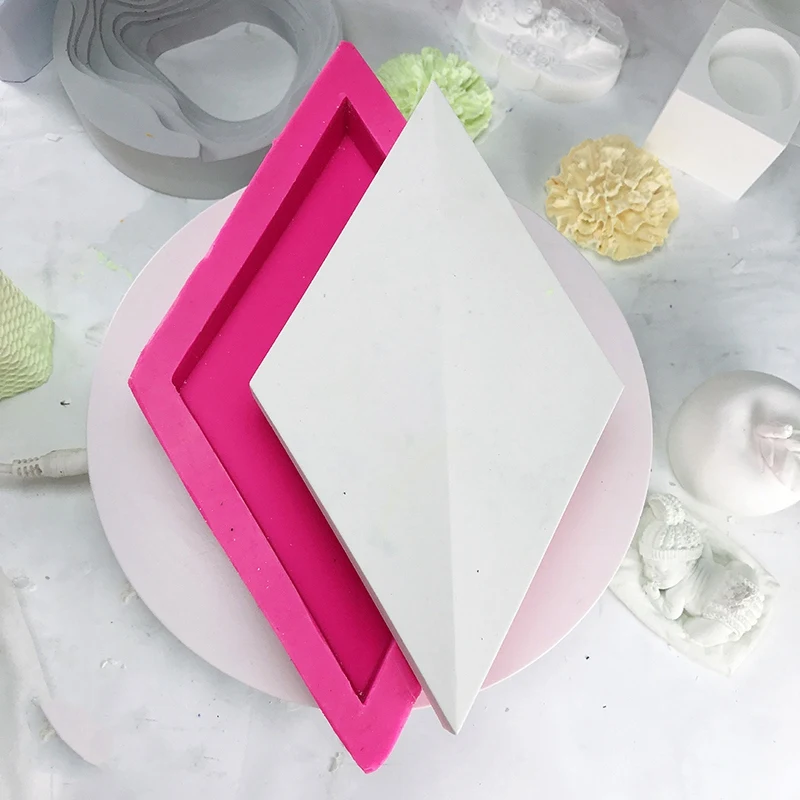 Силиконовые Алмазные формы украшения DIY цемент стены плесень ювелирные изделия плесень