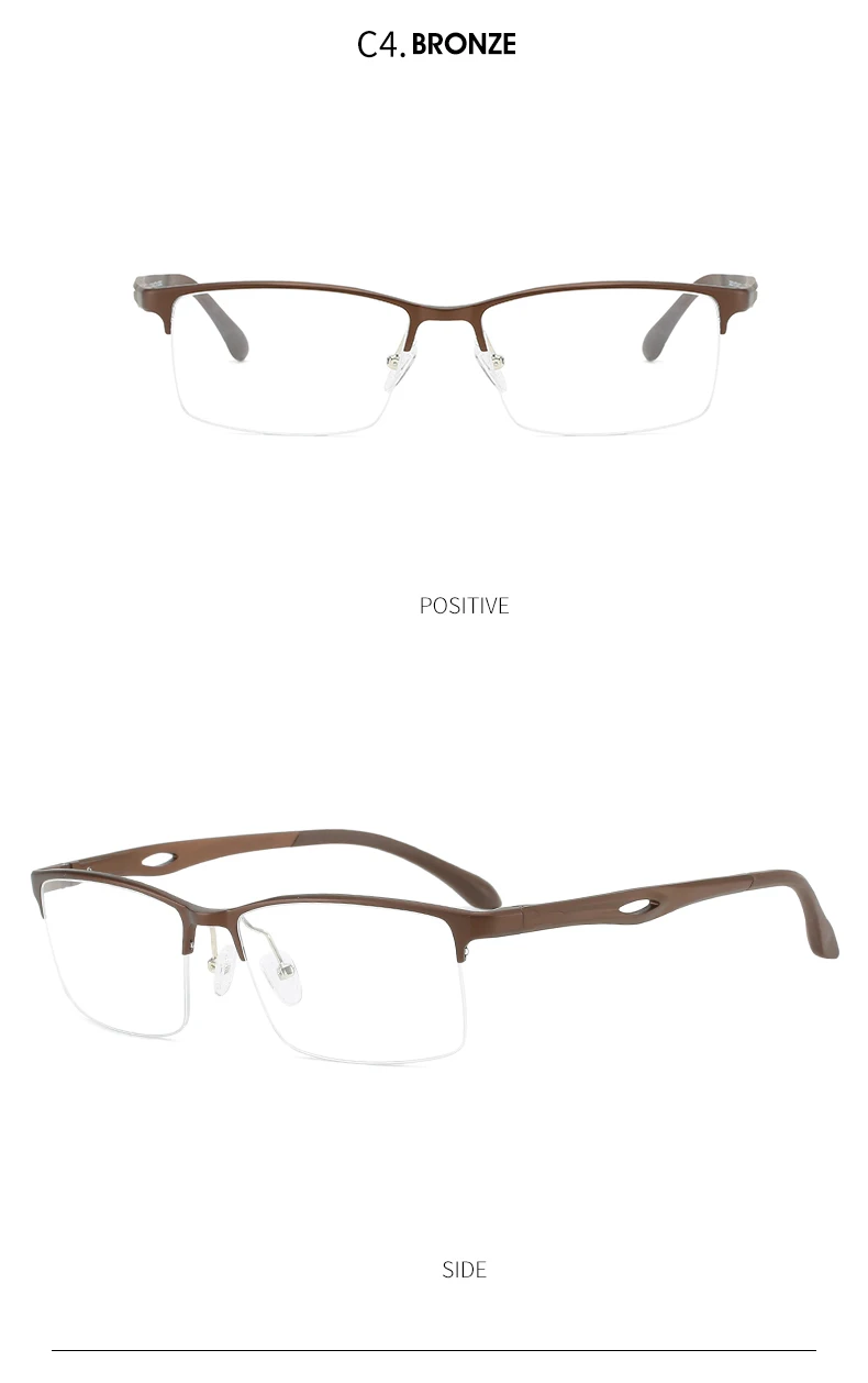 HDCRAFTER оправы для очков, прозрачные линзы, близорукость, оптическая пескрибция, половина оправы для очков, очки для мужчин, Oculos De Grau, корейский стиль