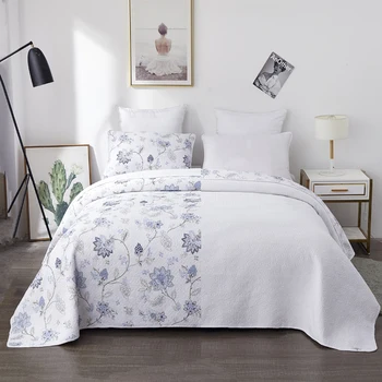 

luxurious Pure cotton embroidery multi-purpose bedspread bed cover Quilt sets for AB-side double-sided use bed covers