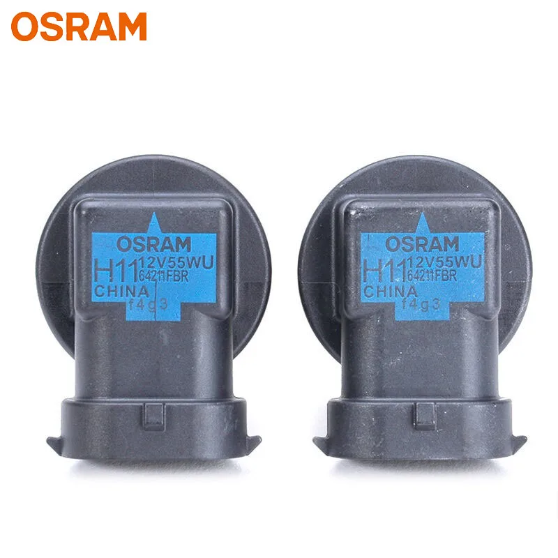 OSRAM H11 желтый 62211FBR галогенный противотуманный фонарь 12 В 55 Вт Автомобильная оригинальная фара 2600K свет+ 60% ярче подлинные лампы, пара