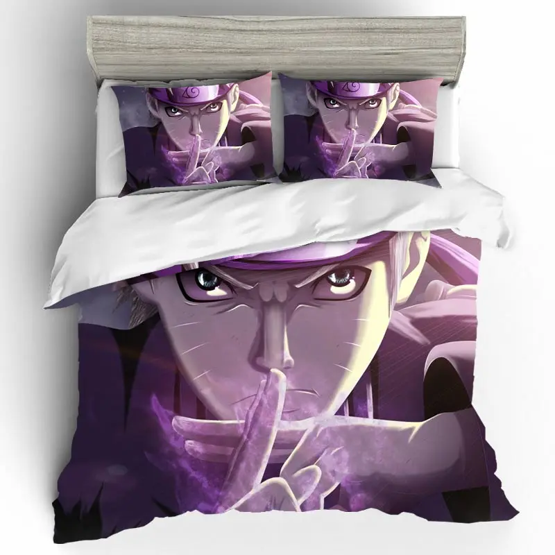 Комплект постельного белья Lencol Cama Casal Naruto Комплект постельного белья King size высококачественный домашний текстиль постельное белье Ropa De Cama Свадебные Sabanas Z
