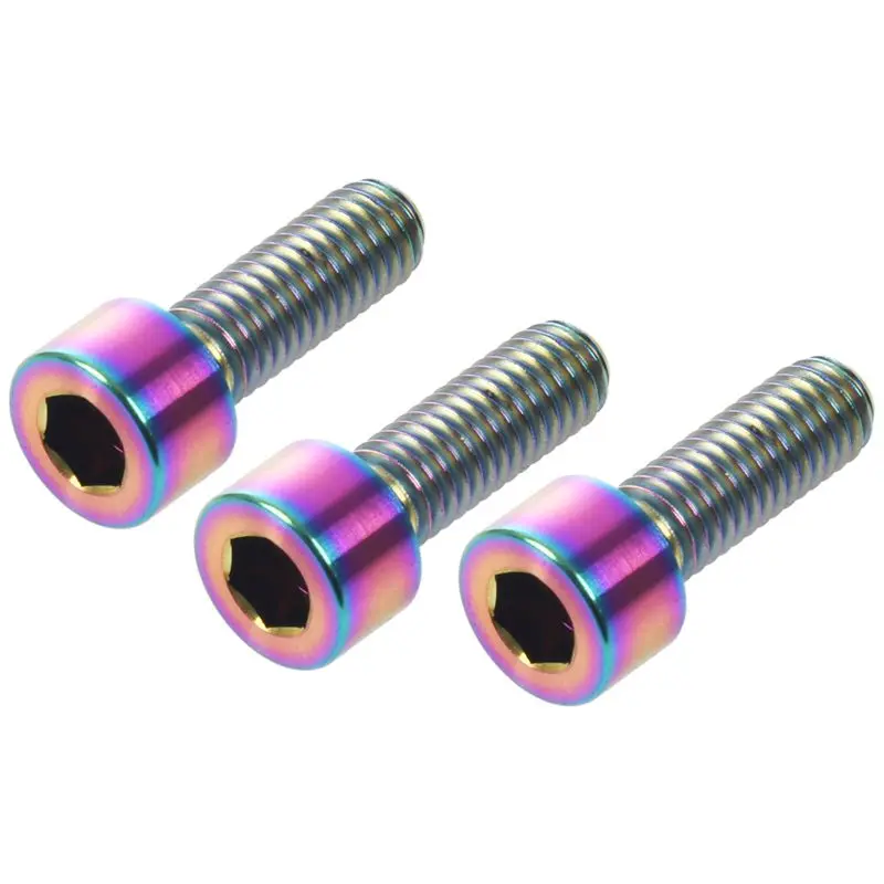4 шт. Ti Титан M6x20mm шестигранный конический болт цветной