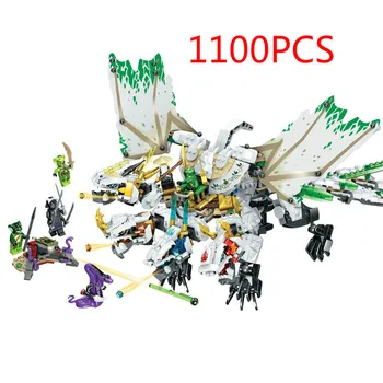 

Ninja The Ultra Dragon Movie Flying mecha dragon Transformation DIY Building Block Sets Compatible Lepinblock Ninjagoes