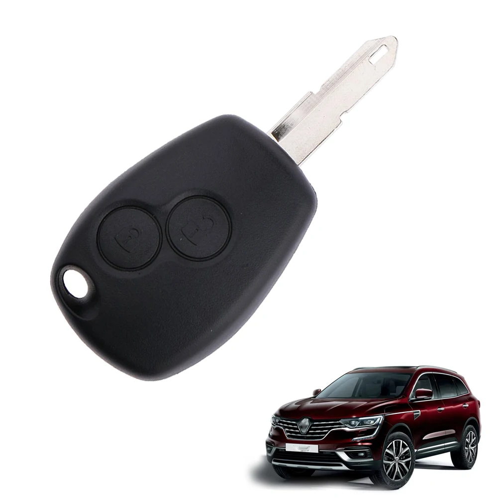 

2 Button Remote Uncut Key Fob Cover Case Shell Replacement For Renault 1Pcs
