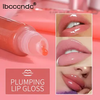 

7 Colors Wet Cherry Gloss Plumping Lip gloss Lip Plumper Makeup Big Lip Gloss Moisturizer Plump Volume Shiny Lip Plumper Oil