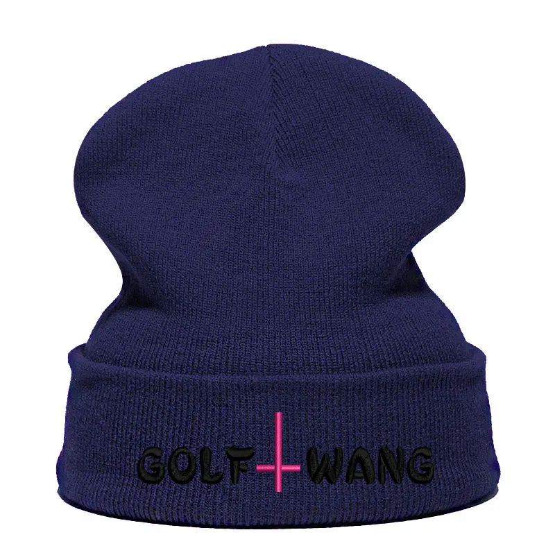 Beanie шляпа Skullie Кепки смутная зима вышивка в стиле панк Для мужчин Для женщин подростков уличных танцев забавные персонализированные пользовательские принадлежности для гольфа