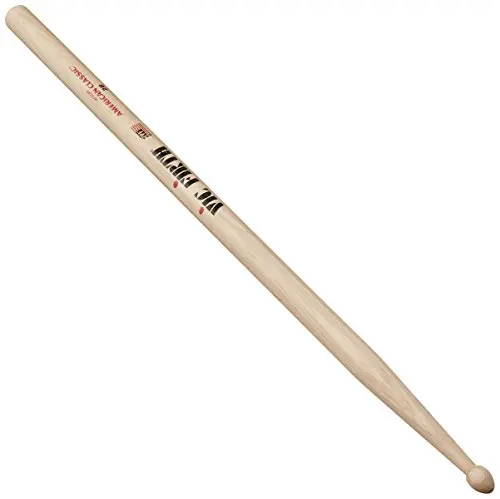Vic Firth американский классический 2B барабанные палочки из дерева среднего конуса, идеально подходит для тяжелой скалы, группы и практики