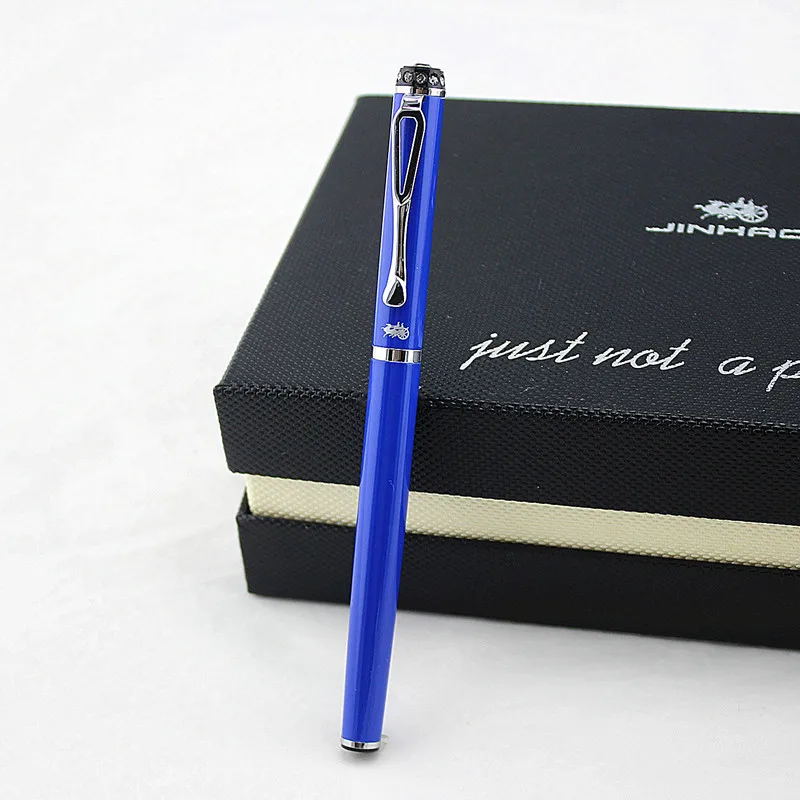 Jinhao 301 чернильная ручка супер тонкий наконечник 0,5 мм металлическая Роскошная перьевая ручка для каллиграфии Высококачественная Студенческая перьевая ручка - Цвет: A