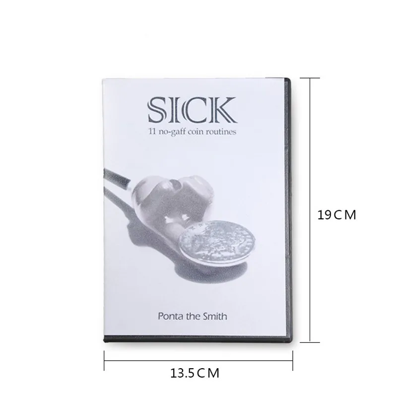 Набор из 6 монет SICK By Ponta The Smith и DVD) волшебные аксессуары для магов, магический набор для шоу, магический реквизит для сцены