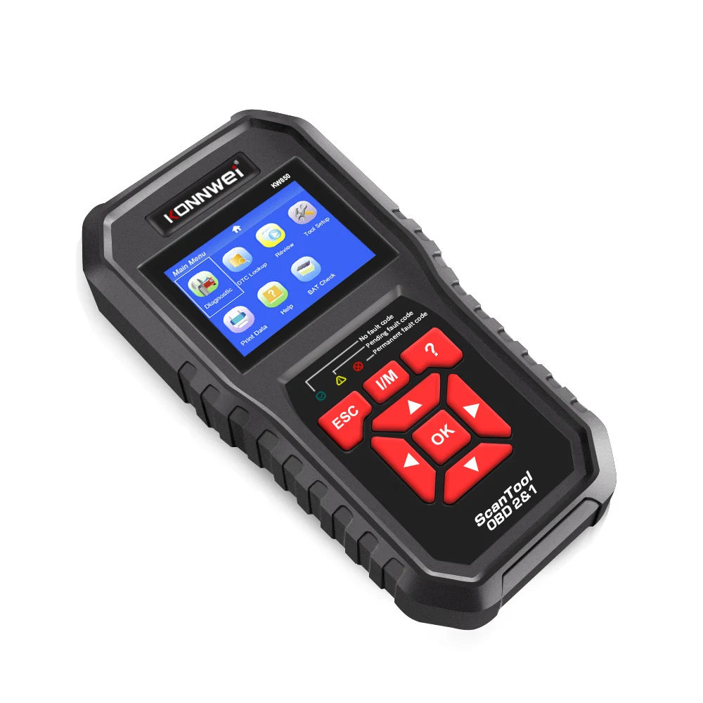 small car inspection equipment KONNWEI KW850 OBD2 Car Diagnostic Scanner Tools OBD 2 Auto Diagnostic Tool Check Engine Automotive Car Scanner Code Reader Black automotive battery charger