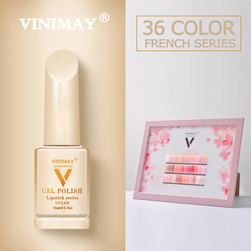 VINIMAY Франция Гель лак для ногтей vernis Полупостоянный УФ отмачиваемый нейл арта
