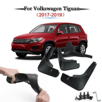 

Car Styling ABS Mud Flaps Splash Guard Mudguard Mudflaps Fender External Cover Car Accessories For Volkswagen Tiguan 2017-2019