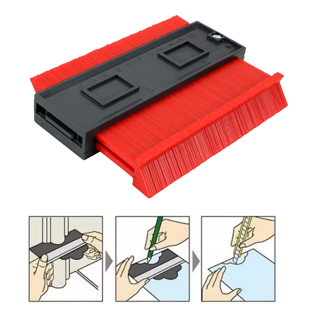 

NICEYARD Shape Contour Gauge Copy Gauge Standard Wood Marking Tool Tiling Laminate Tools Duplicator Profile Plastic Profile