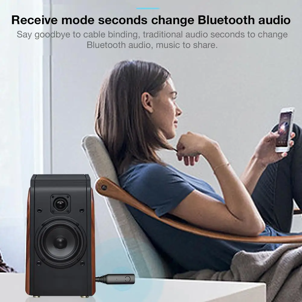 B30 Bluetooth 5,0 приемник 3,5 мм разъем AUX CVC Музыкальный беспроводной адаптер и микрофон Громкая связь динамик автомобильный аудио приемник