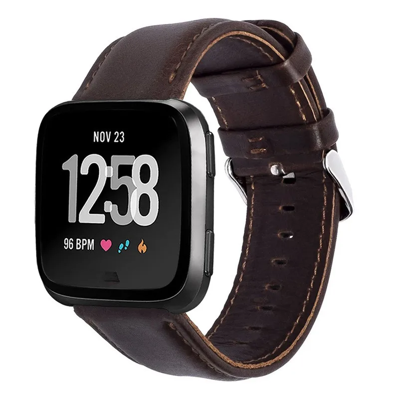 Высокое Качество ремешок для Fitbit замена ремешка часов Браслет для Fitbit Versa кожаный Смарт-браслет