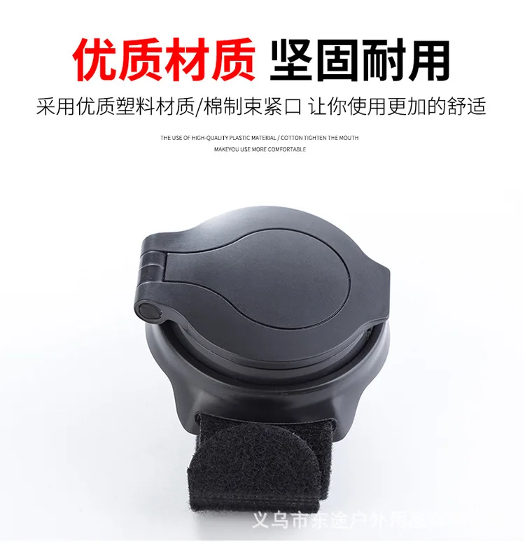 Bicycle Rearview Mirror Wrist Rear-view Mirror Riding with Wrist Strap Arm Rear View Mirror Convex Mirror Rearview Mirror Cross