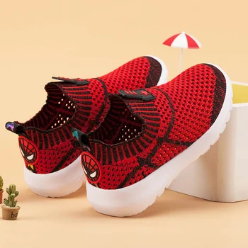

Kids Running Shoes Boys Breathable Mesh Children Sneakers Flying Woven Child Cutout Casual Trainers Shoes Walking Girls Footwear