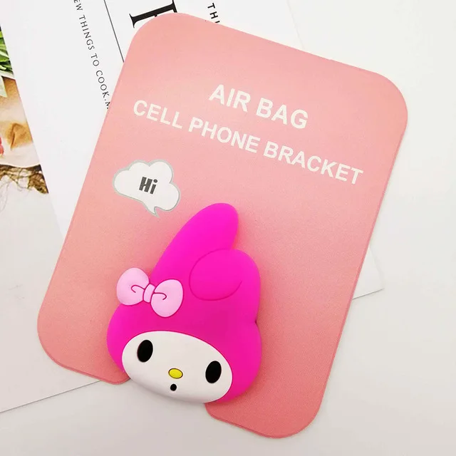 Pink rabbit Wholesale Socket Universal Mobile Phone Stretch Bracket Cartoon Air Bag Phone Expanding Phone Stand Finger Car Phone Holder - Цвет: Pink rabbit