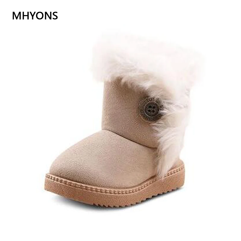 MHYONS Warm Kids Snow Boots For Children New Toddler Winter Princess