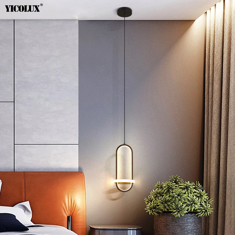 

Modern LED Chandelier Lights Living Study Dining Room Bedroom Hall Lamps Gold Black Color Iron Body Dimmable Lighting AC 90-260V