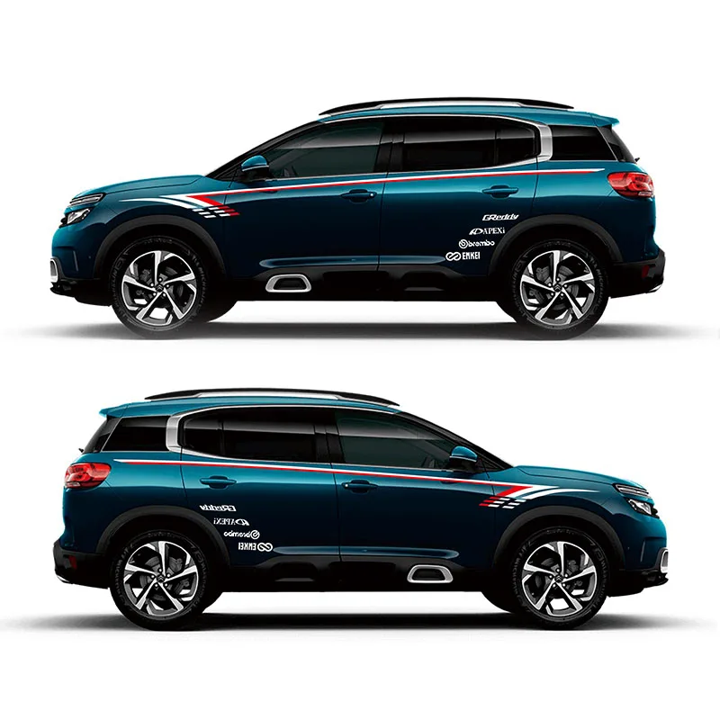 sport car sticker For Citroen C5 AIRCROSS Mark Levinson Exterior Side door Decal Car Vinyl Film 1 Pair