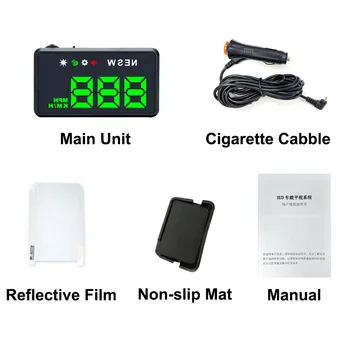 

Tired HUD head-up display Warning Alarm Car Digital Head Display MPH/KM