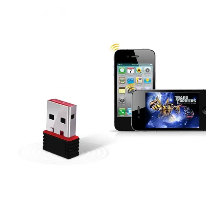 Мини USB беспроводной адаптер карта 150 Мбит/с антенна компьютер для Windows XP/Vista/7/8/Linux Macos
