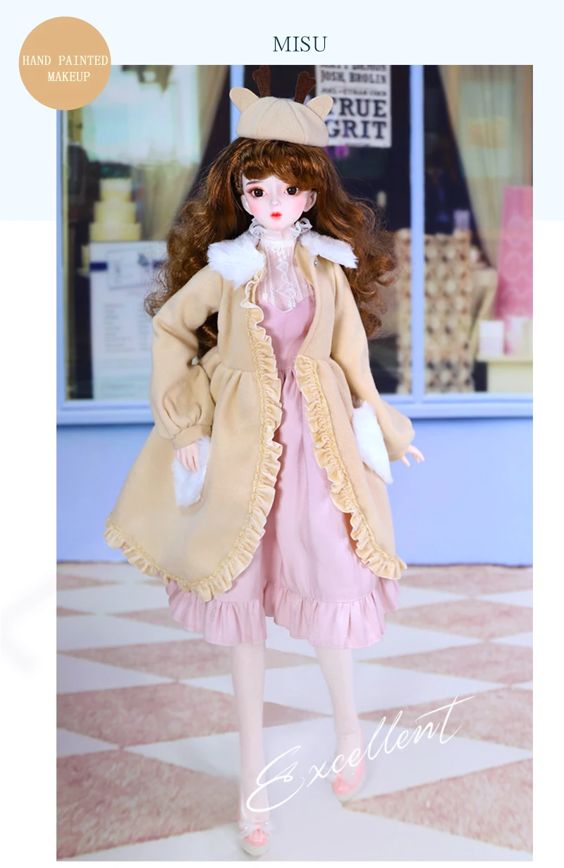 DBS 1/3 bjd кукла 62 см шарнир тела обувь и платье для куклы головной убор мечта фея SD