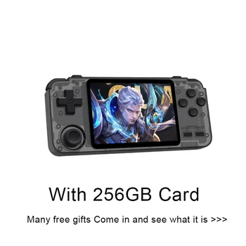 

RK2020 Metal Retro Game Console Aluminum 3.5Inch IPS Screen Purple Portable Handheld Game Console For PS1 PSP Video Game Console