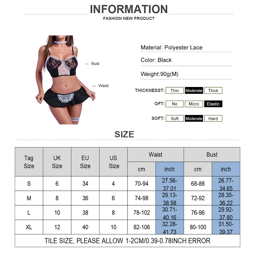 Women Sexy Role Play Lingerie Underwear Hot Porno Cosplay Costume Babydoll Dress Attractive Exotic Apparel Uniform Temptation lace bra and panty sets