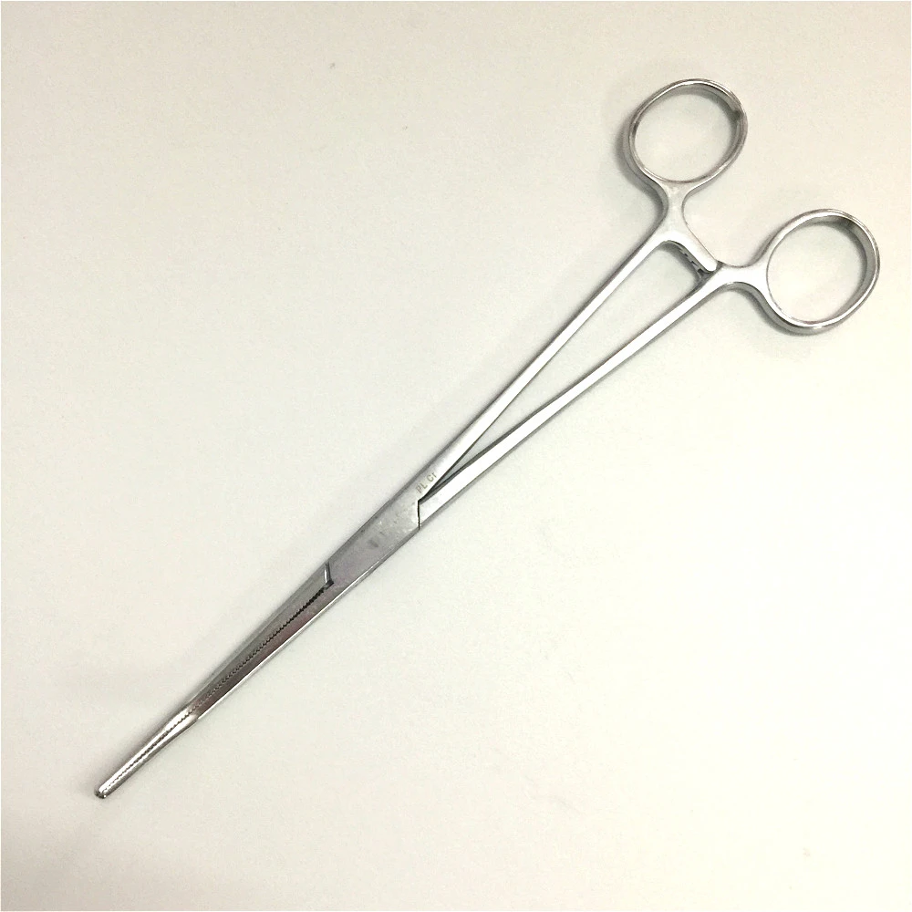 Hemostatic Forceps Curved Head 24 cm Stainless Steel Medical Pliers