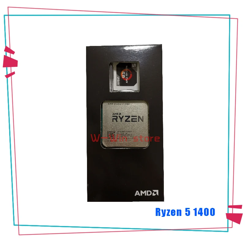 Четырехъядерный процессор AMD Ryzen 5 1400 R5 1400 3,2 ГГц YD1400BBM4KAE Socket AM4