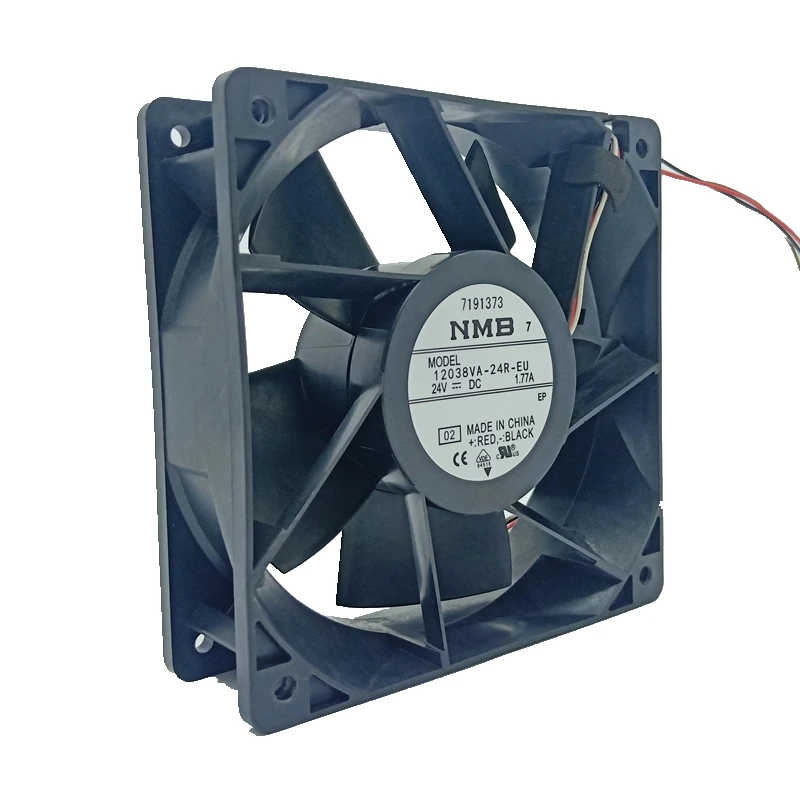para Nmb 12038 dc 24v 1.77a dc Fios Dual Ball Inversor Case Ventiladores de Refrigeração Axial 12038va24r-eu