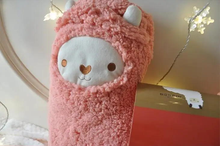 Милая плюшевая игрушка Альпака Hug плюшевая длинная подушка 47 см мягкие игрушки Подушка День рождения Рождественский подарок#2079 - Цвет: Белый