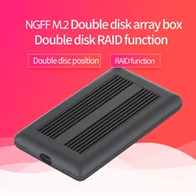 ##Special Price Dual Array Cabinet NGFF M.2 ssd case typec port high speed transmission ssd enclosure metal heat dissipation support double disk ##Special Price Dual Array Cabinet NGFF M.2 ssd case typec port high speed transmission ssd enclosure metal heat dissipation support double disk