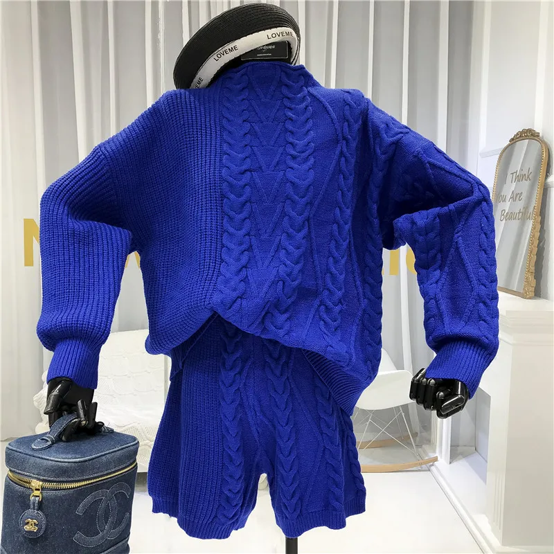 ALPHALMODA 2019 зимний женский модный Свободный пуловер Ретро стиль твист толстый