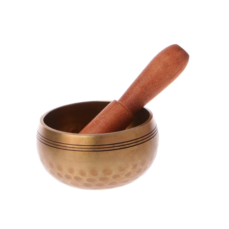 Tibetan Buddhism Singing Bowl Hand Hammered Yoga Copper Chakra Meditation Gift High quality Drop ship 2