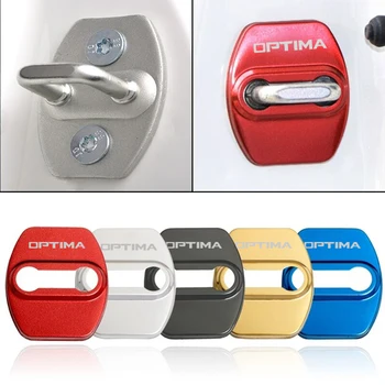 

Car-Styling car door lock cover Auto Emblems Case For KIA Optima 2018 2019 Car Accessories Hot car headrest cover 1PCS