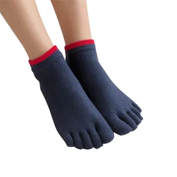 

Women Five Toe Cotton Socks Pure Sports Trainer Running Finger Socks Breathable Clothing Accessories 30DE14