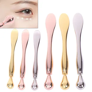 

Anti Wrinkle Massage Sticks Makeup Tools Alloy Metal Cosmetic Spatulas Facial Mask Spoon Eye Cream Mixing Spatula Scoop 2 Size