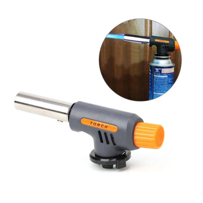 

Portable Camping Welding Gas Torch Flame Gun Flamethrower Butane Burner Wind Proof
