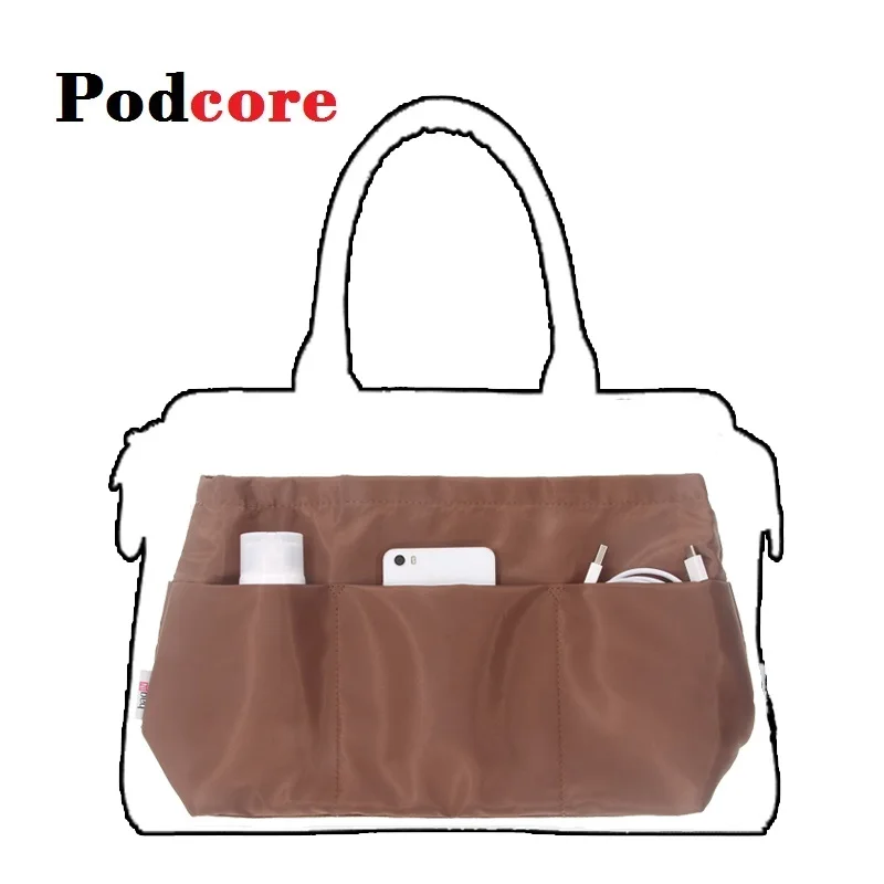 

Coffee Purse Insert Bag Organizer Fit for Brand Trapezoid Tote Handbag or Business Commuter Handbag
