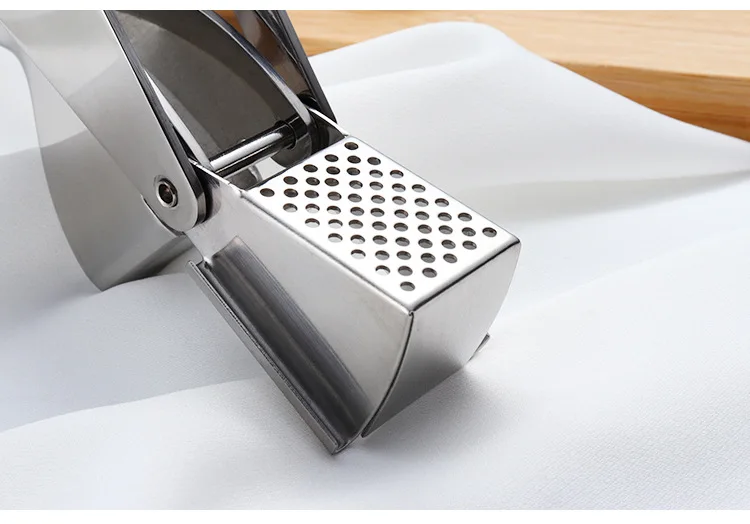 Full Body 304 Stainless Steel Garlic Press Cross Border Network Operators Sales Thick Company Gift Kitchen Tools Customizable