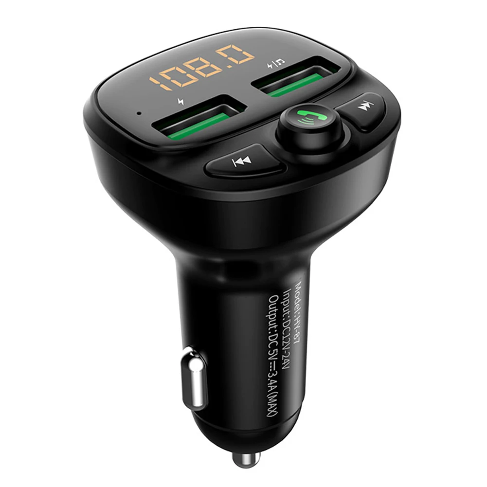 HY87 автомобильный fm передатчик Bluetooth 5 0 музыкальный инструмент Handsfree FLAC APE MP3 плеер
