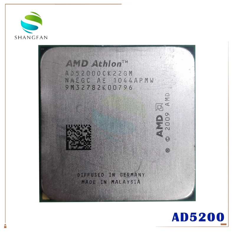 Процессор AMD Athlon X2 5200 AD5200 2 3 ГГц двухъядерный процессор ad5200qui22gm разъем AM3|socket am3|athlon