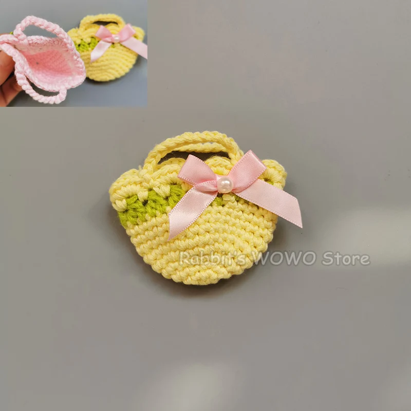 1PCS 1/6 Doll Bags Miniature Crossbody Bag Handbag Accessories for 25cm Dolls Mellchan Bjd Doll Accessories 21