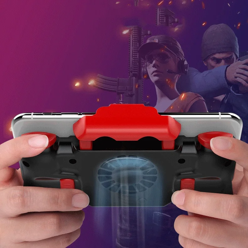 Триггеры для мобильного телефона Pubg Free Fire джойстик для сотового телефона Bluetooth геймпад контроллер с охлаждающим вентилятором для игрового контроллера Ios