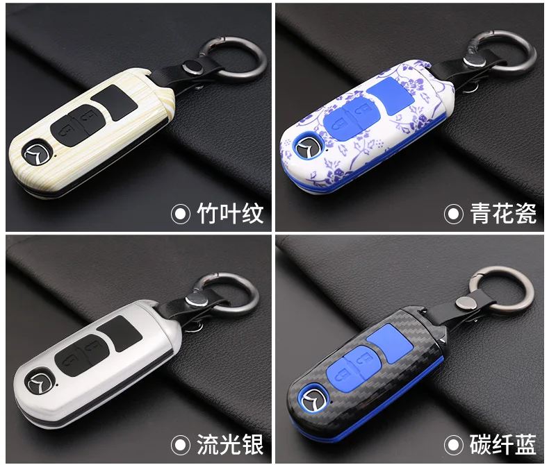Подходит для Mazda Key Case CX-5 Atenza CX-4 Axela Sai Rui крыло автомобиля чехол для ключей пряжка