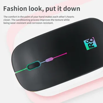 

Optical Mouse USB Charging Mouse 2.4Ghz Mini Wireless Gaming Mouse USB Receiver 1000-1600 Dpi With Rechargeable Battery