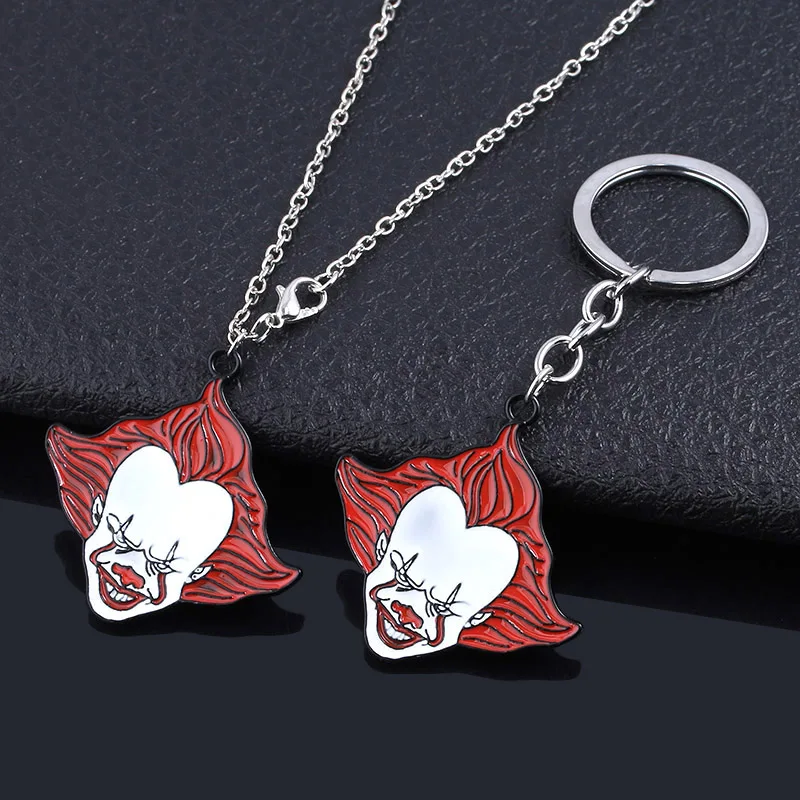 SG Новая пленка Stephen King's IT брелок Pennywise фигурка значок булавка брелок для женщин мужчин фанатов Хэллоуин косплей ювелирные изделия подарок